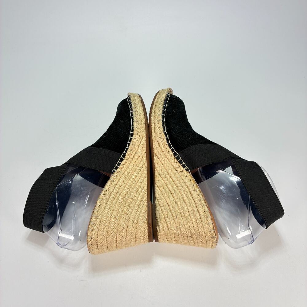Gentle Souls by Kenneth Cole Colleen Black Beige Wedge Sandals Womens Size 8.5M - Picture 6 of 10